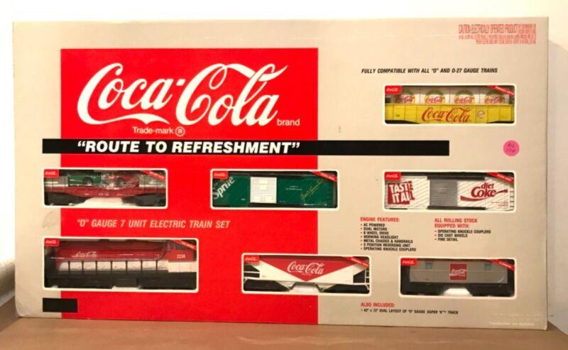 K-LINE O SCALE 1312 COCA COLA ROUTE TO REFRESHMENT 7 UNIT TRAIN SET NIB
