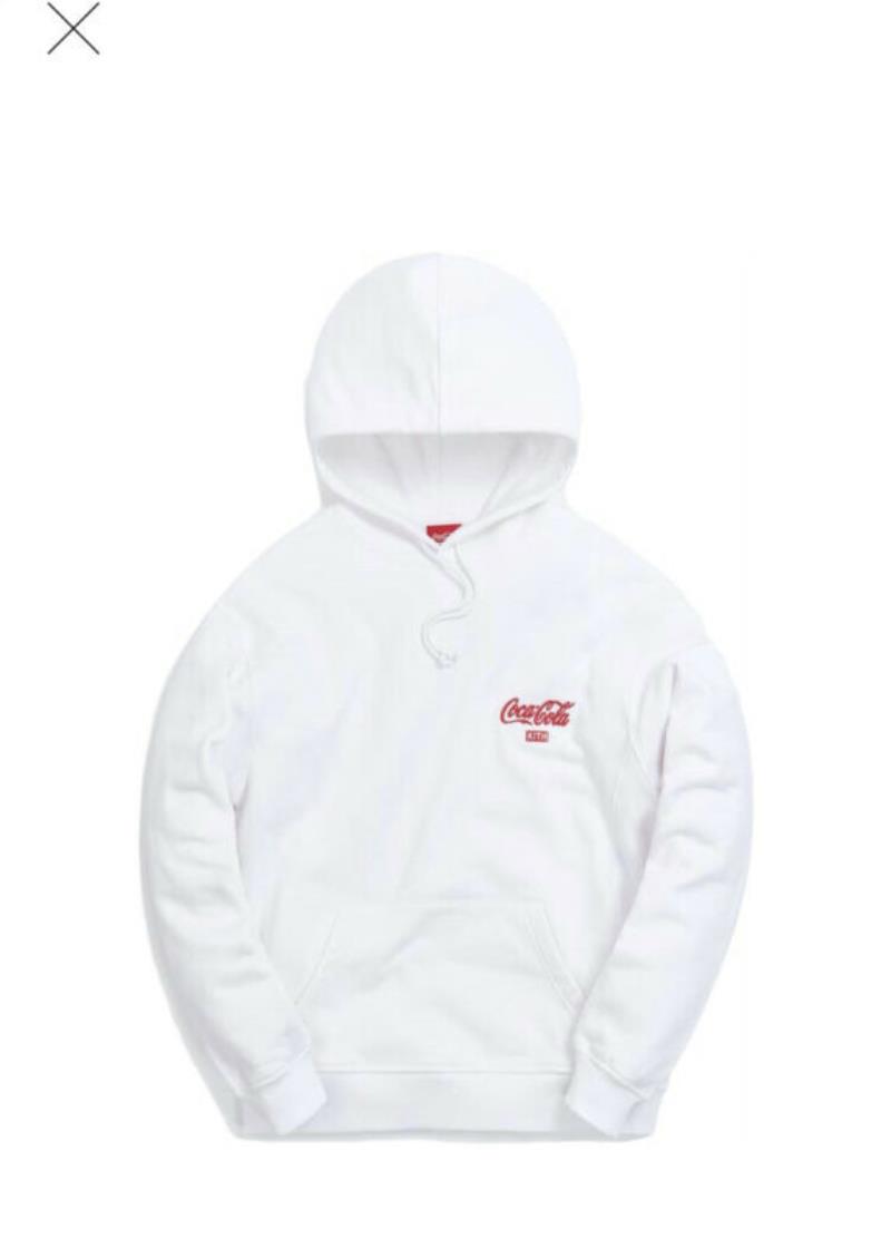 Kith X Coca Cola Ribbon Logo White Size Lagre