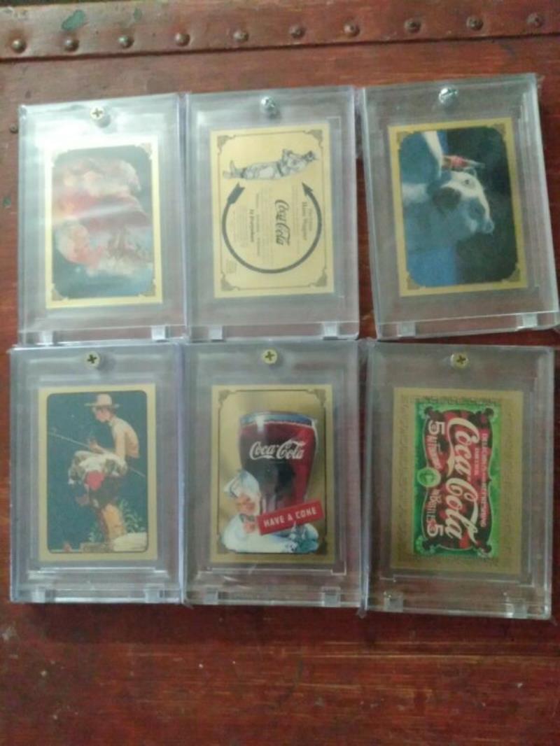 Coca Cola Set of 6 Gold Cards Series 1,1,2,3,4+Trademark set