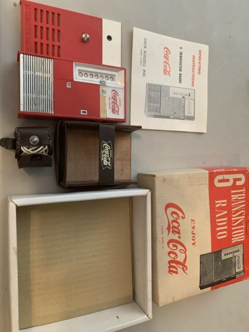 vintage Coca Cola vending machine radio inbox working