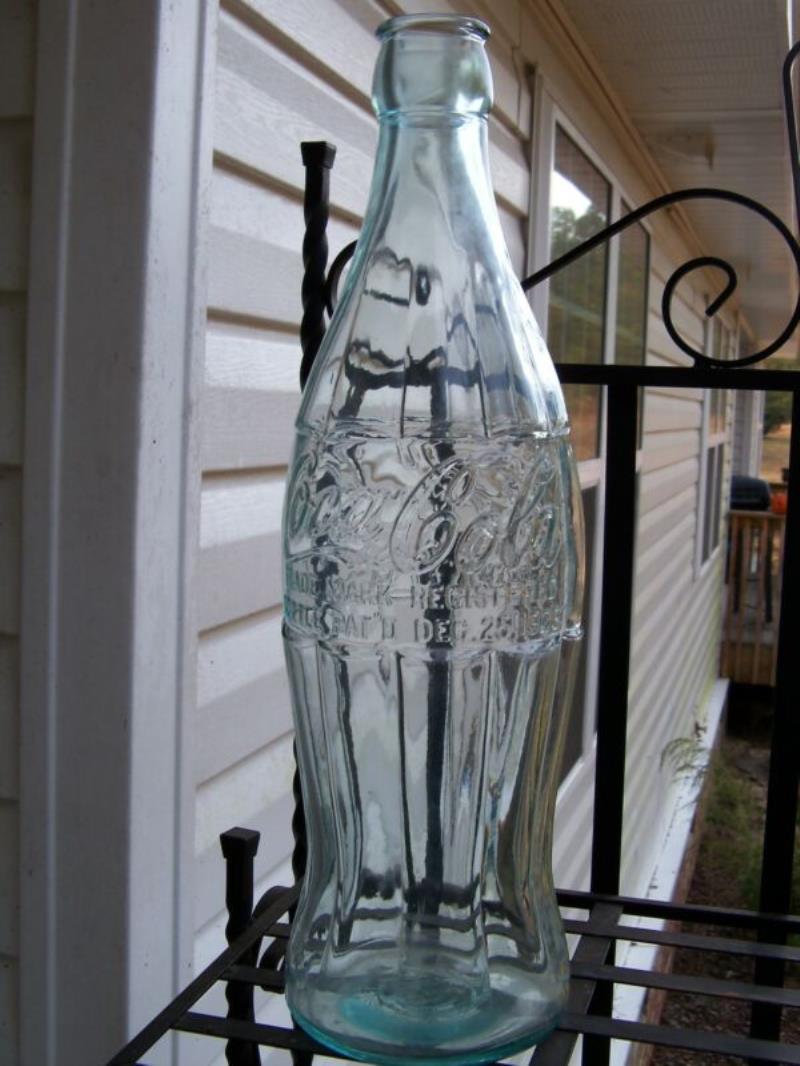 Coca Cola Coke 20" Embossed Christmas Display Bottle with Original Box