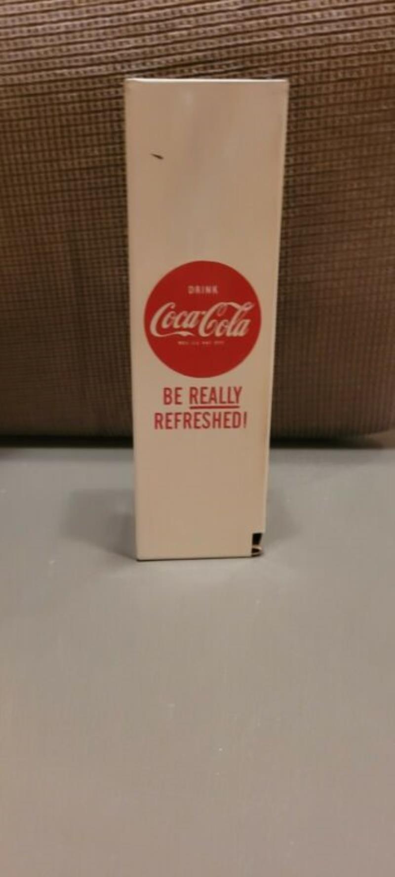 Vintage Coca Cola metal match holder with 25 original matchbooks