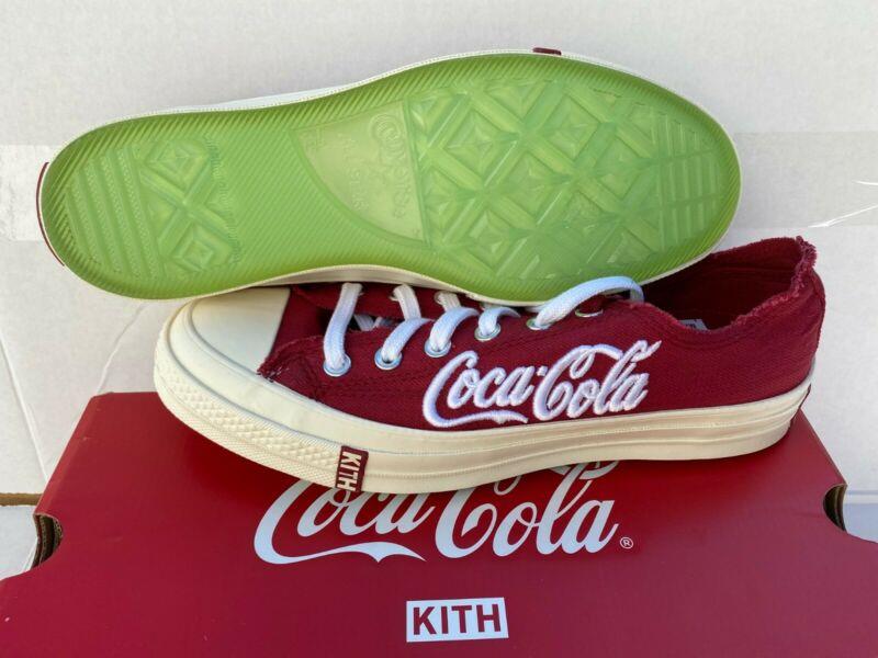 NEW Kith Coca-Cola Converse Chuck Taylor All Star 70 Ox Sz 7.5 Red Egret IN HAND