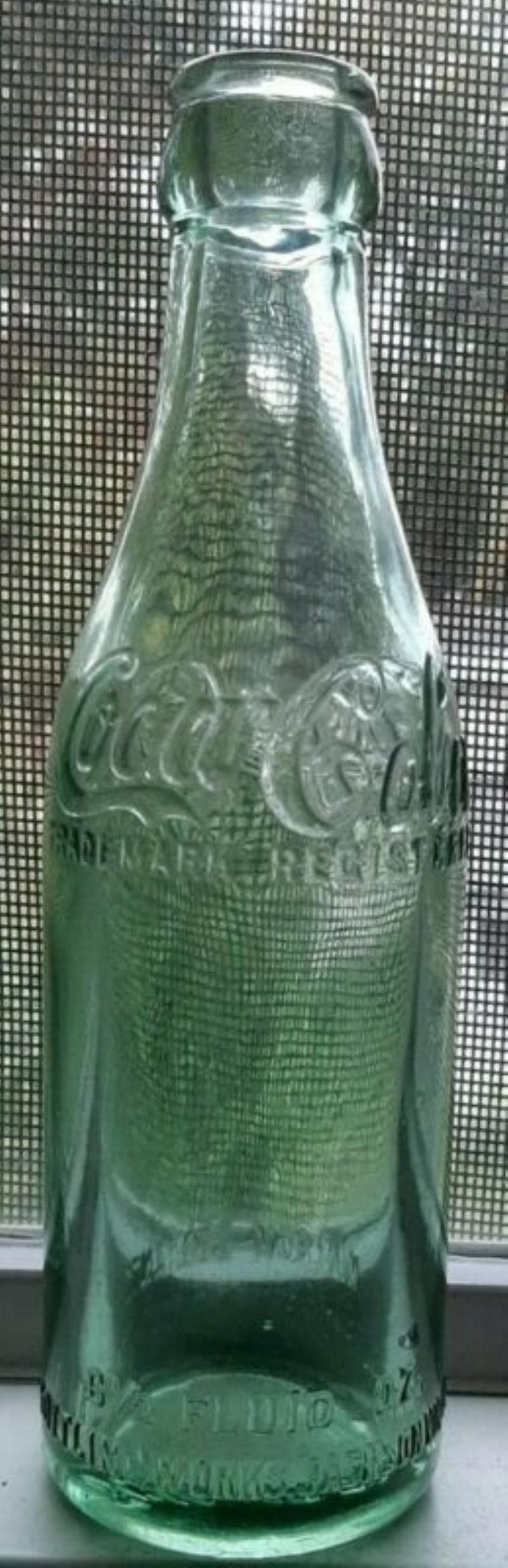 JACKSONVILLE ILLINOIS SCARCE SCRIPT STRAIGHT SIDE COCA COLA BOTTLING 1915 ERA