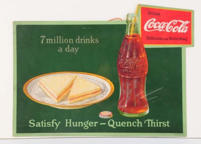 1926 Coca-Cola Cardboard Cutout Sign