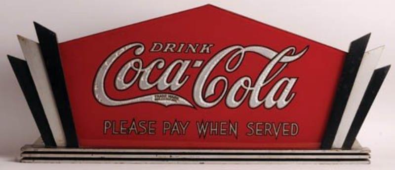 1937 Coca-Cola "Stand-Up" fan sign