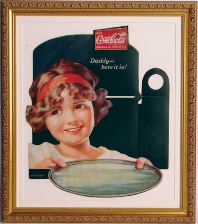 1926 COCA-COLA CARDBOARD CUTOUT BOTTLE DISPLAY
