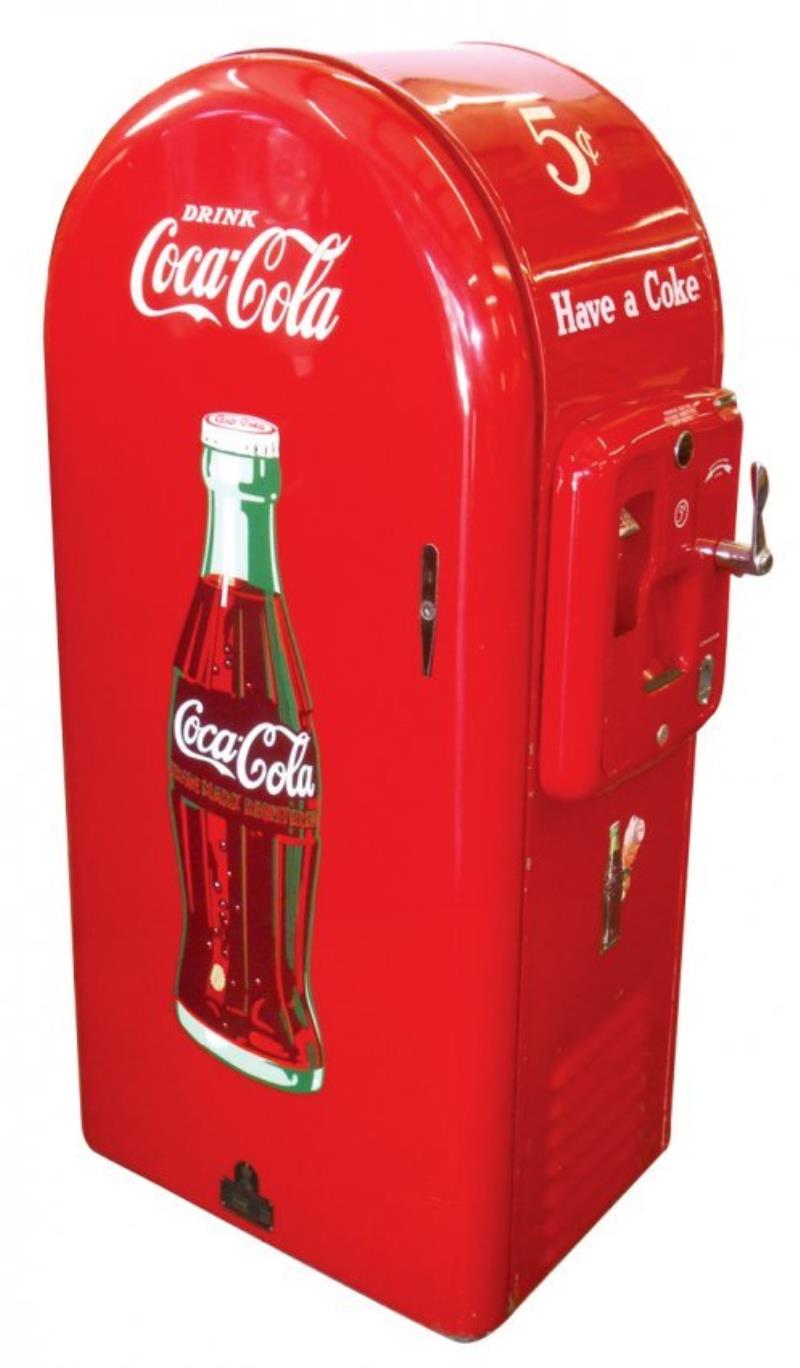Coca-Cola machine, Jacobs JSC 160, 5 Cent, older