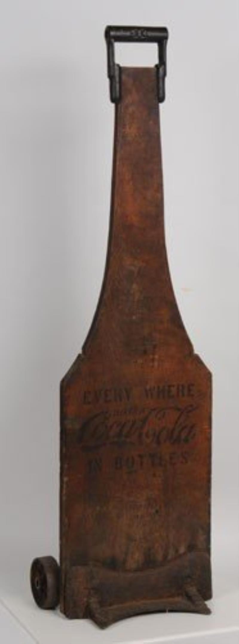 EARLY COCA-COLA WOOD & CAST IRON HAND CART
