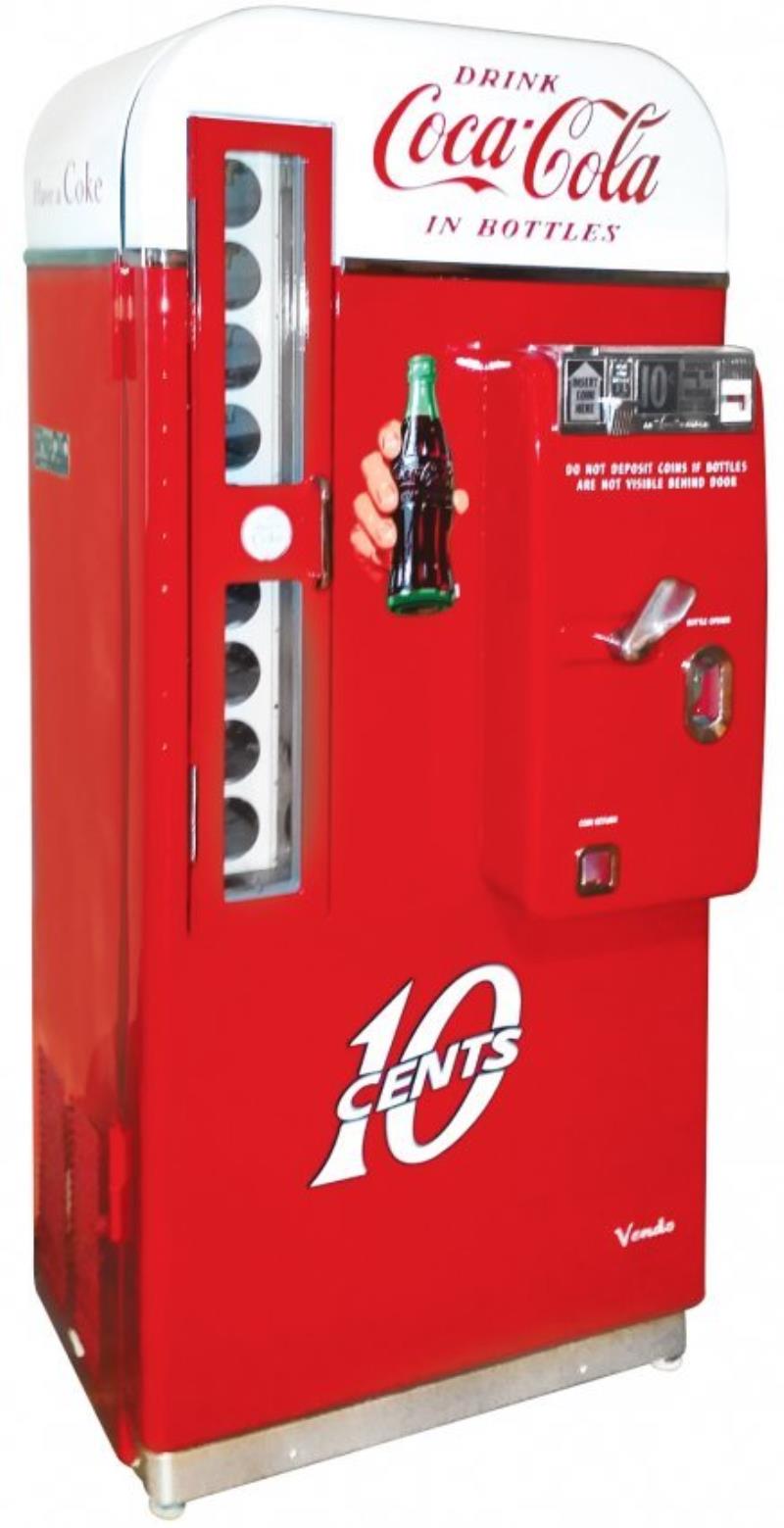 Coca-Cola machine, Vendo 81D, one of the most popular
