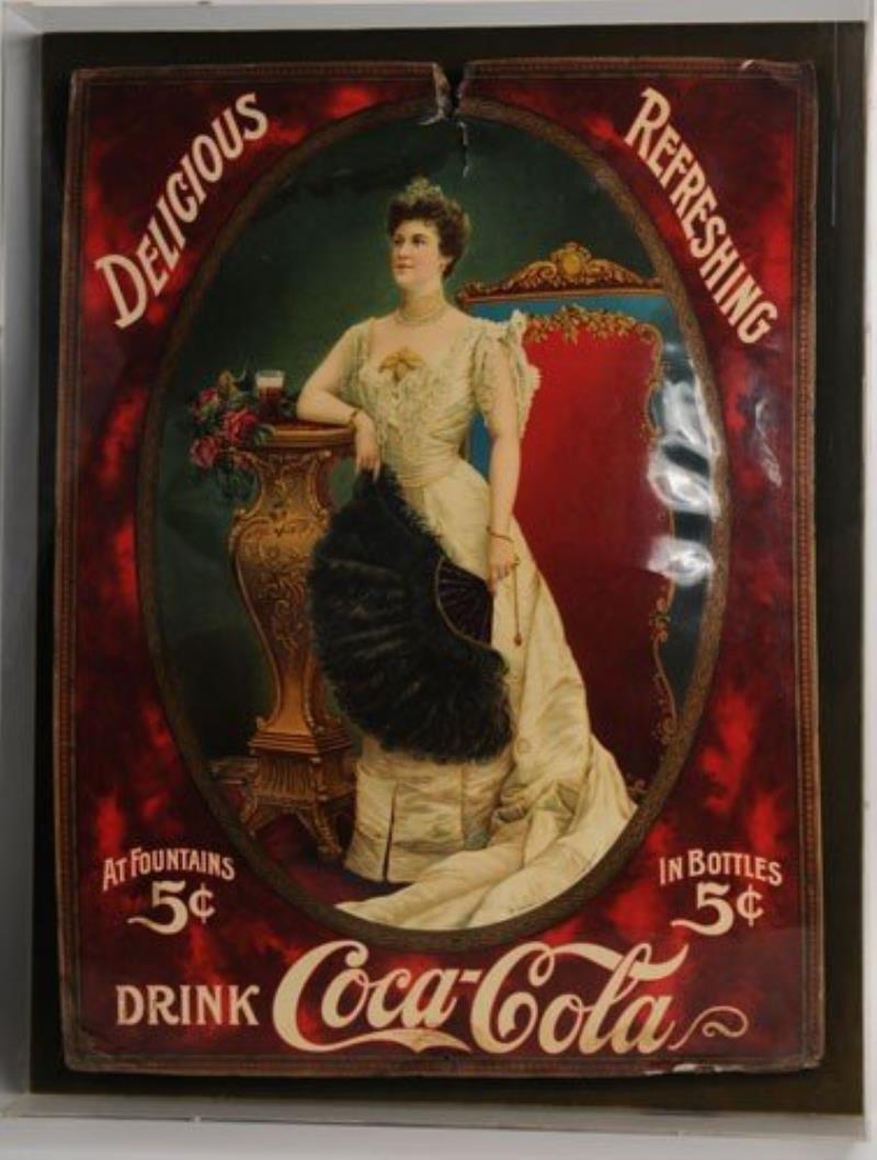 LARGE COCA-COLA NORDICA CELLULOID SIGN