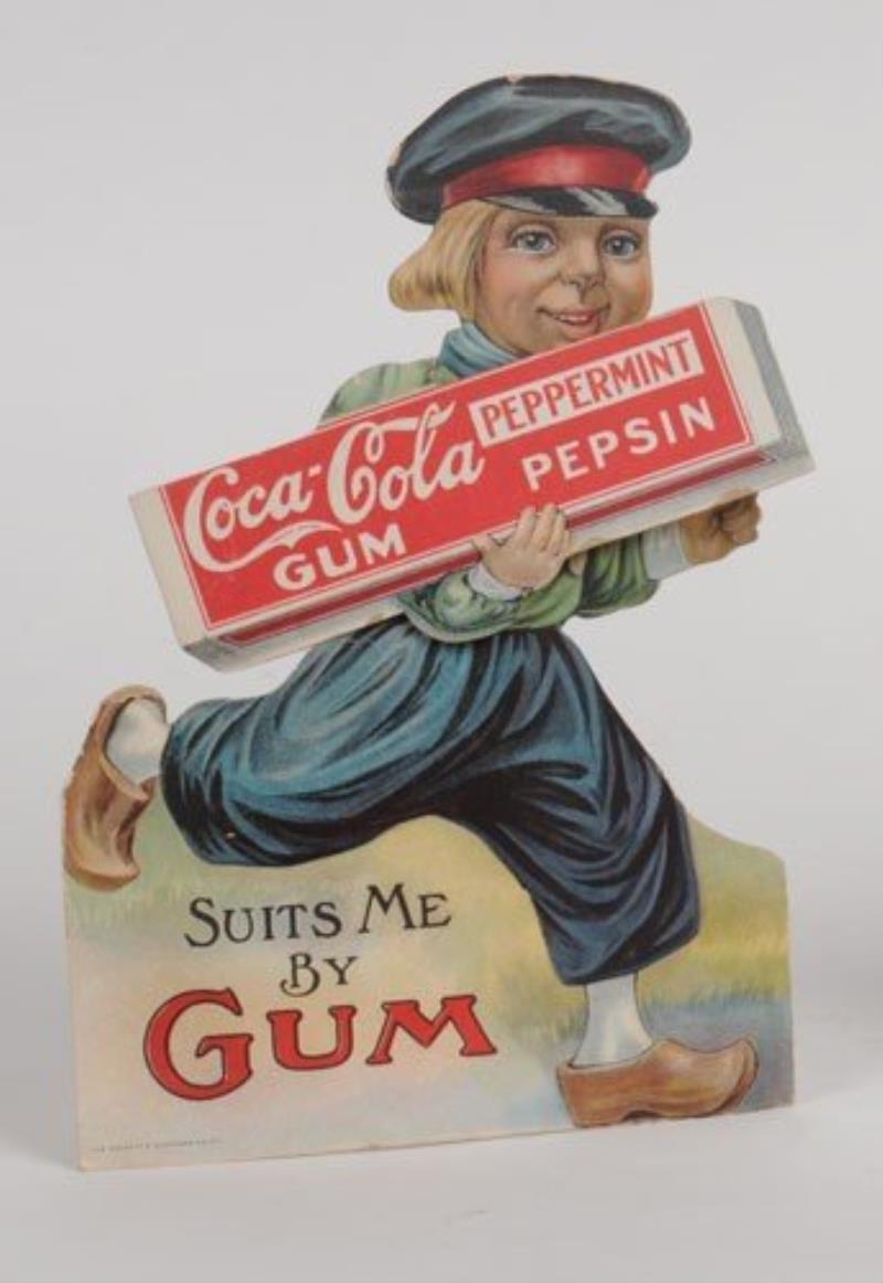 1914 TO 1916 COCA-COLA GUM DUTCH BOY CUT-OUT