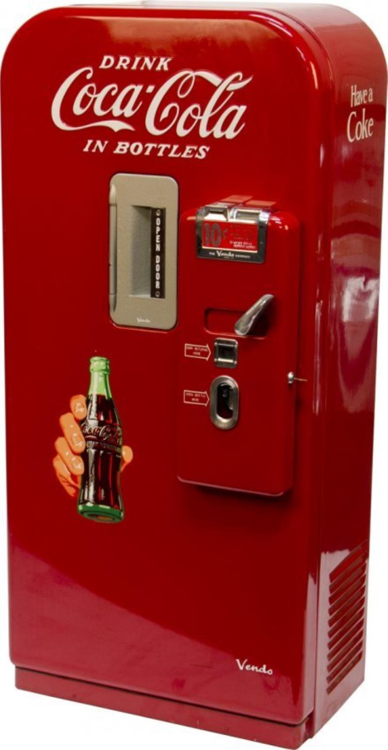 CocaCola vending machine, Vendo 39, 10 Cent w/orig Value & Price Guide