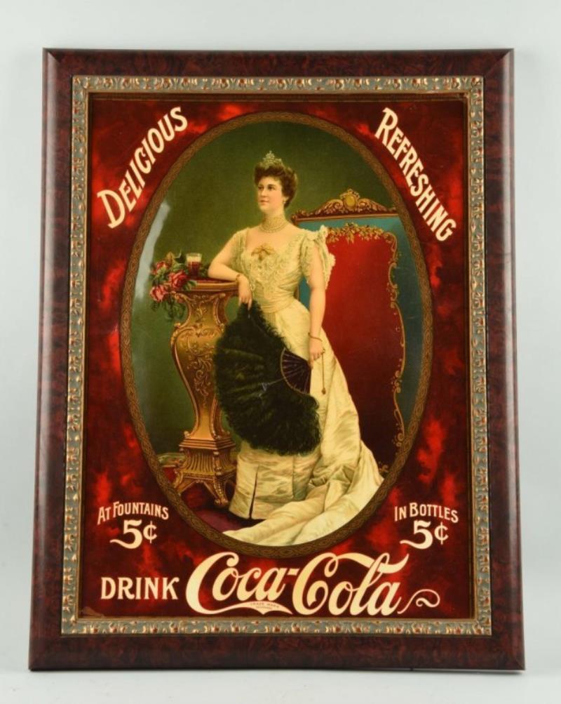 Early 1900s Coca-Cola Lillian Nordica Celluloid.