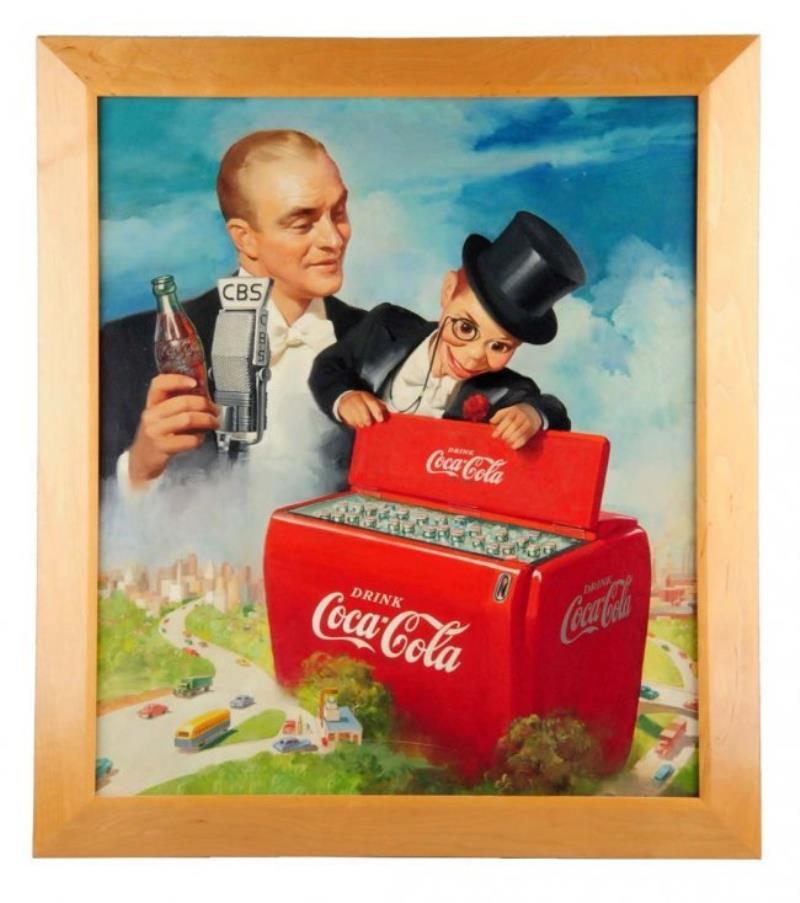 Ca. 1949 Coca - Cola Original Oil Painting.