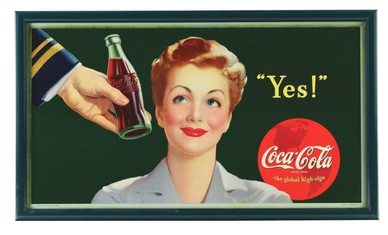 1944 Small Horizontal Coca-Cola Poster.