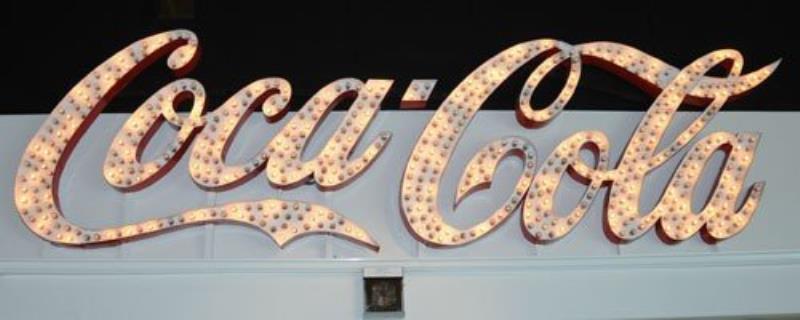 LARGE COCA-COLA BLINKING LOGO SIGN