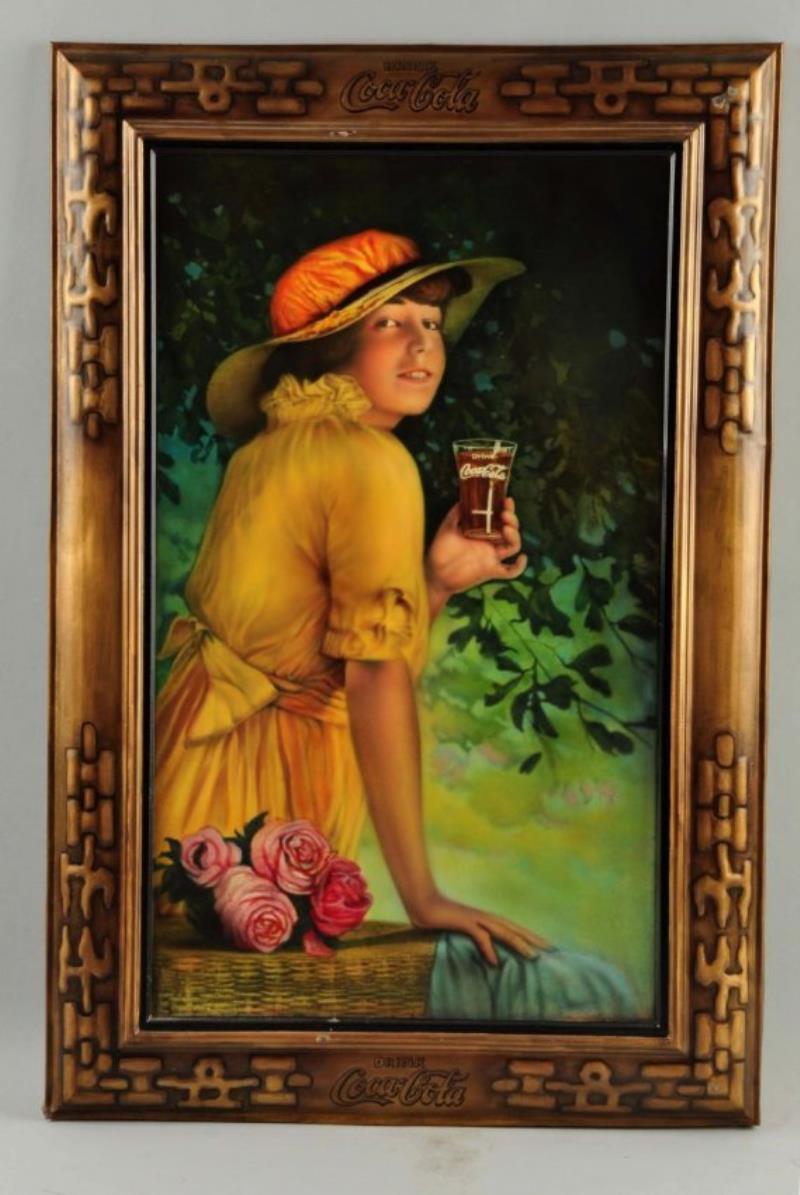 1917 Coca-Cola Elaine Tin Sign