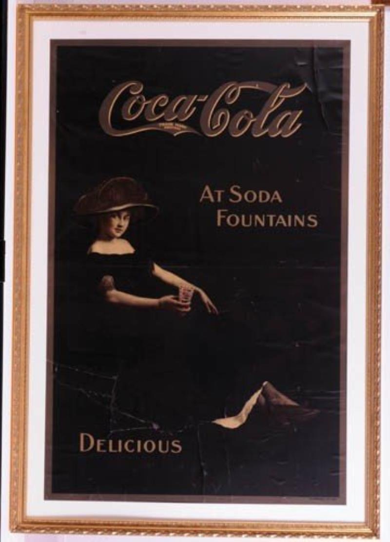c1913 Coca-Cola paper sign