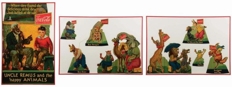 1931 COCA-COLA UNCLE REMUS AND THE HAPPY ANIMALS.