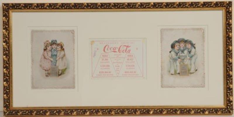 PAIR OF 1890 COCA-COLA TRADE CARDS