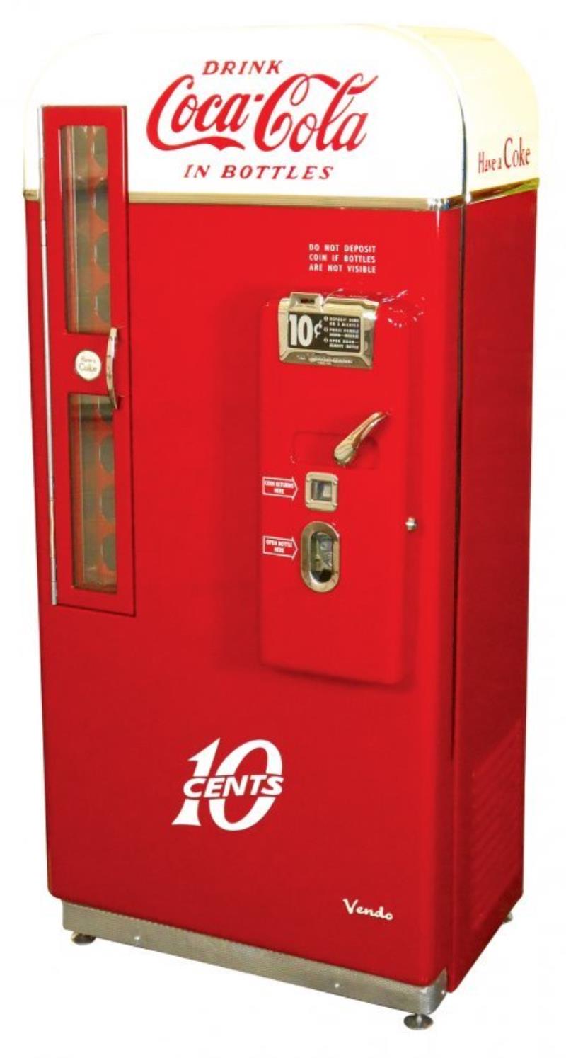 Coca-Cola vending machine, Vendo 81B, 10 Cent,