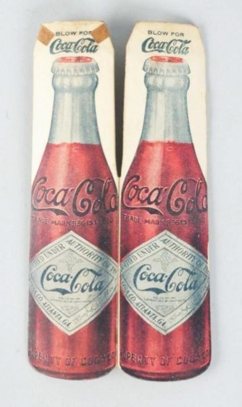 1910-16 Coca-Cola Cardboard Whistle.