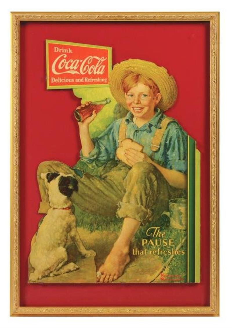 Extremely Rare 1931 Coca-Cola Cardboard Cutout.