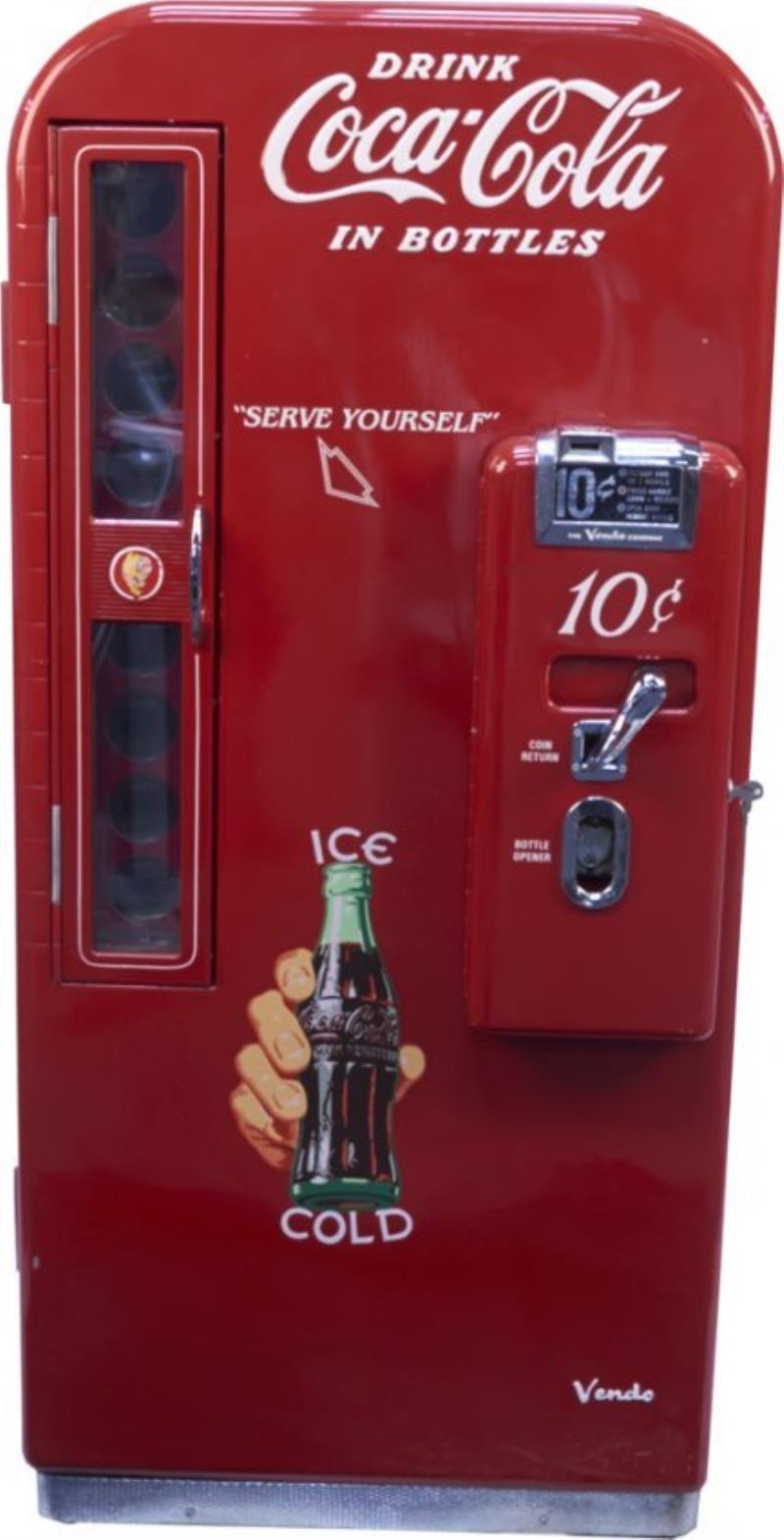 10 Cent Vendo Model V-81 Coca-Cola Bottle Vending