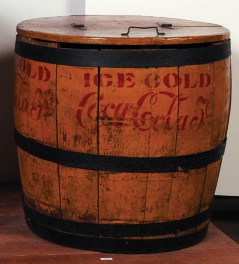 c.1929 Coca-Cola wooden barrel cooler