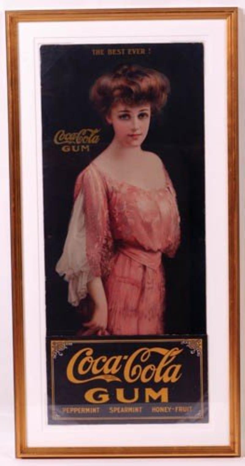 1916 Coca-Cola Chewing Gum, display sign