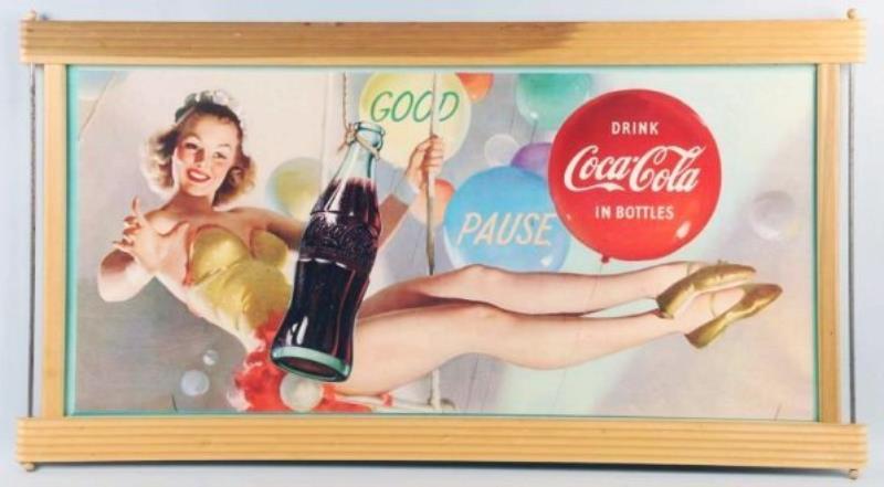 1954 Large Coca-Cola Poster in New Frame