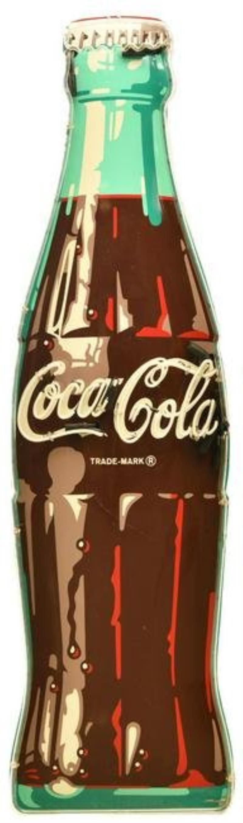 Coca-Cola Bottle Metal Sign w/Added Neon