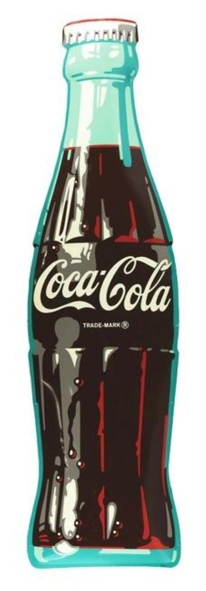 EXCELLENT EXAMPLE 9' CONVEX DIE-CUT PAINTED METAL