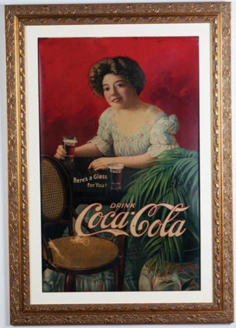 1909 Coca-Cola cardboard sign