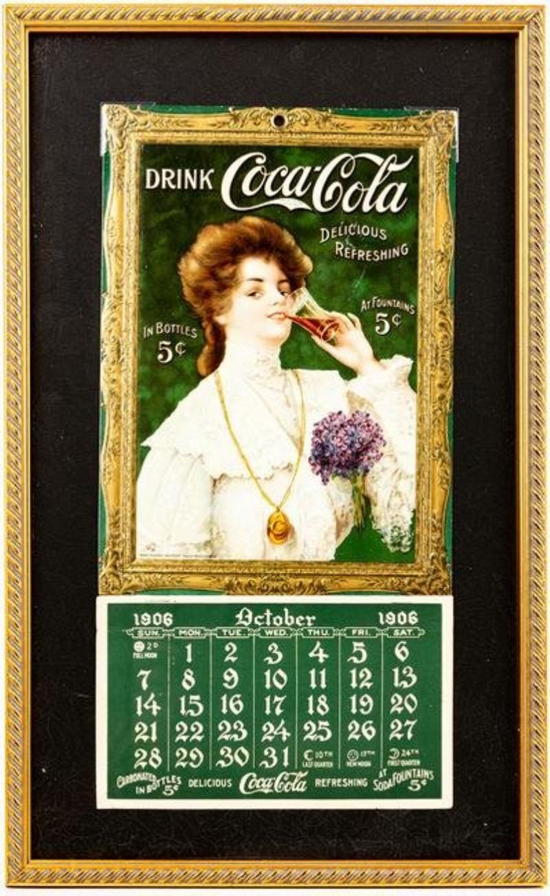 Coca-Cola Rare 1906 Juanita Calendar, Outstanding