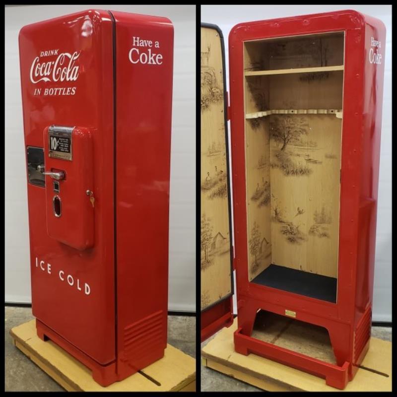 Restored Coca Cola Vending Machine Gun Safe