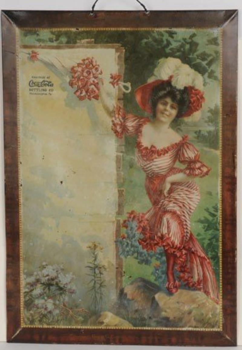 CIRCA 1905 COCA-COLA TIN SIGN