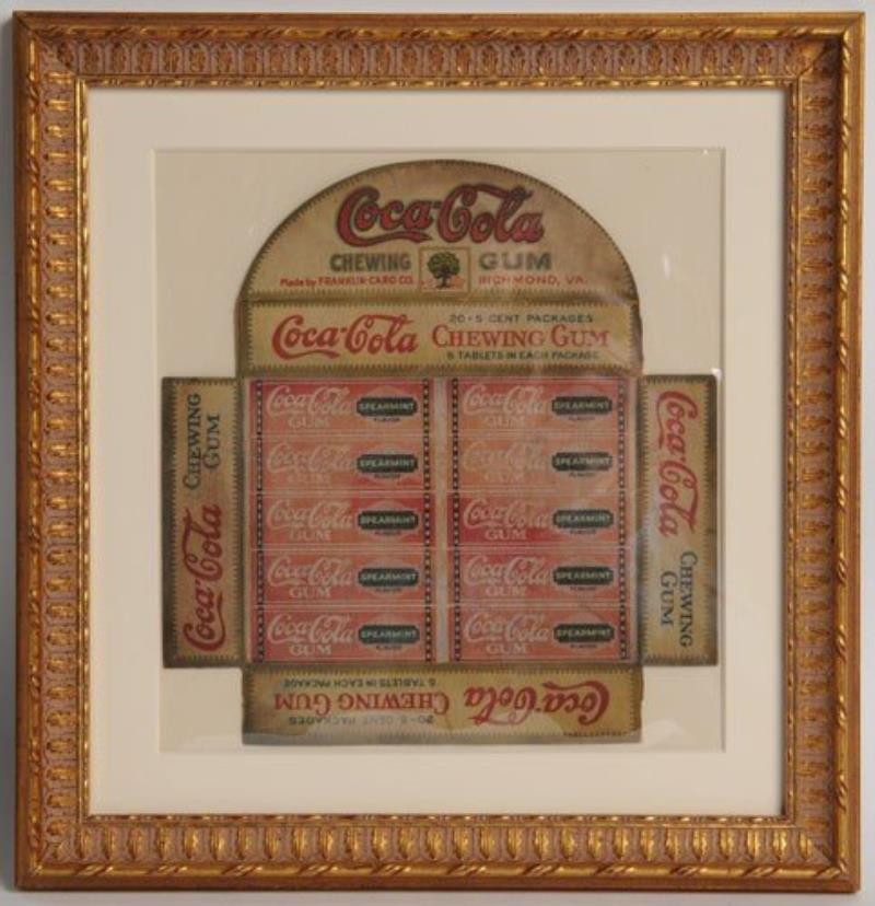 CIRCA 1920S COCA-COLA CHEWING GUM COUNTER DISPLAY
