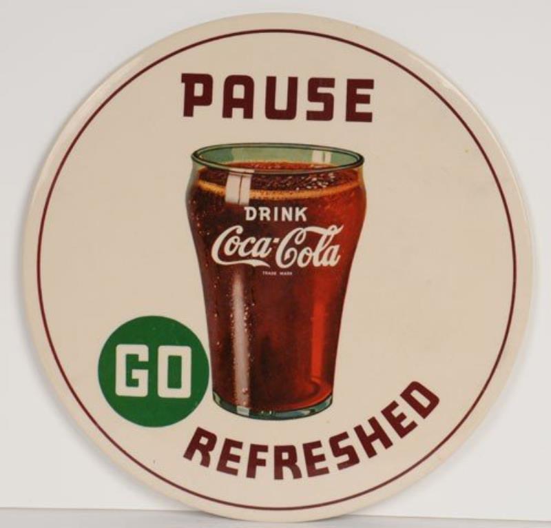 1942 COCA-COLA CELLULOID SIGN