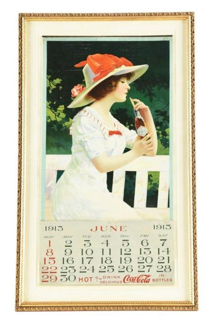 1913 COCA-COLA BOTTLERS ADVERTISING CALENDAR.