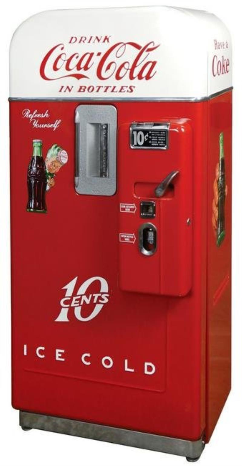 Coca-Cola Coin-Operated Vending Machine, Vendo 39 B, 10