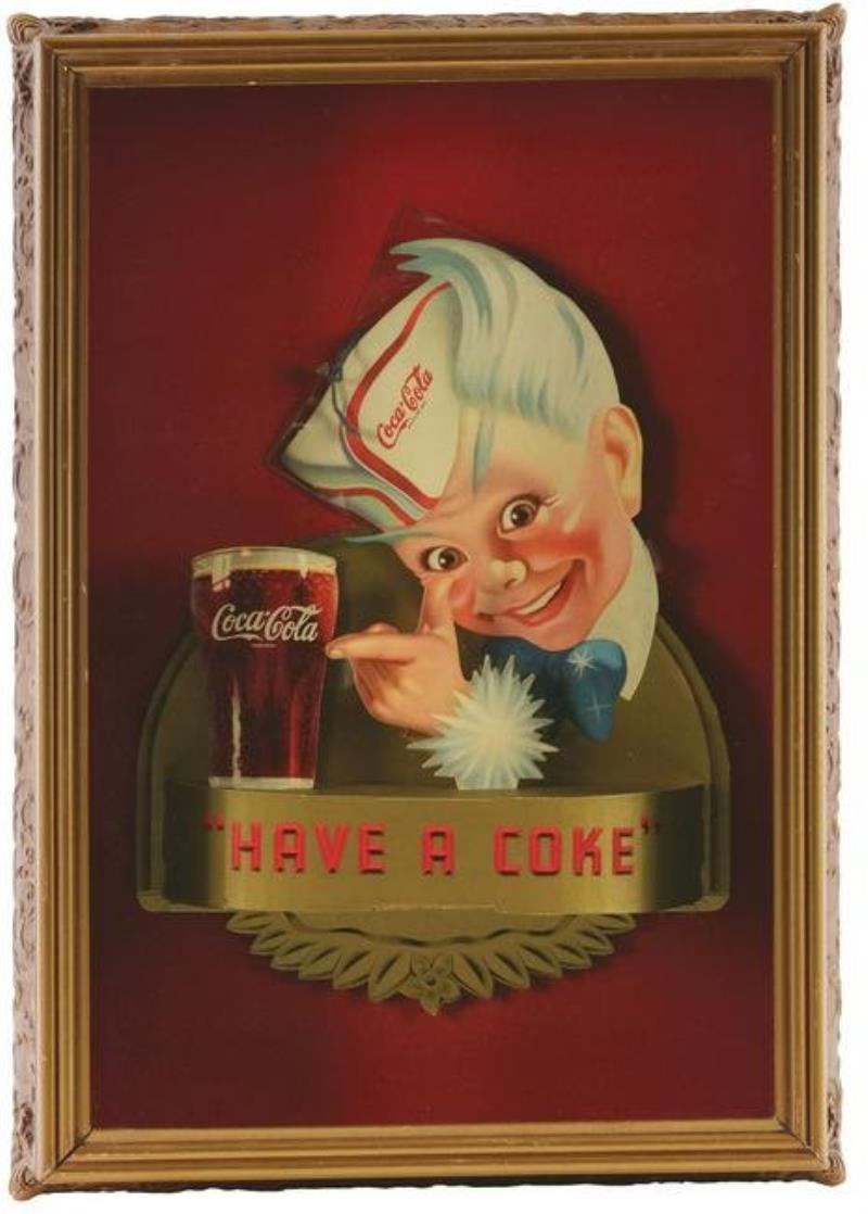 1944 Coca-Cola Sprite Boy Dimensional Cutout.