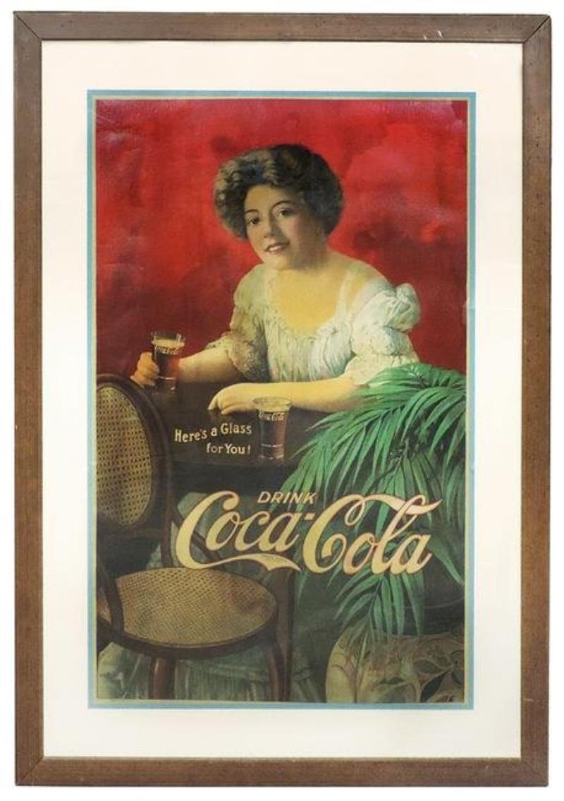 Coca-Cola cdbd sign, "Here