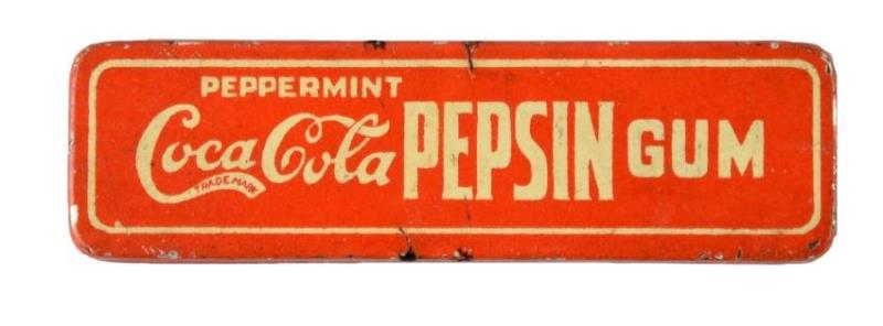Coca - Cola Peppermint Pepsin Gum Tin