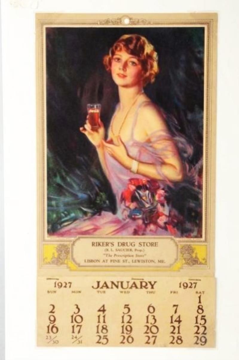 Coca Cola 1927 Calendar In Frame Value & Price Guide