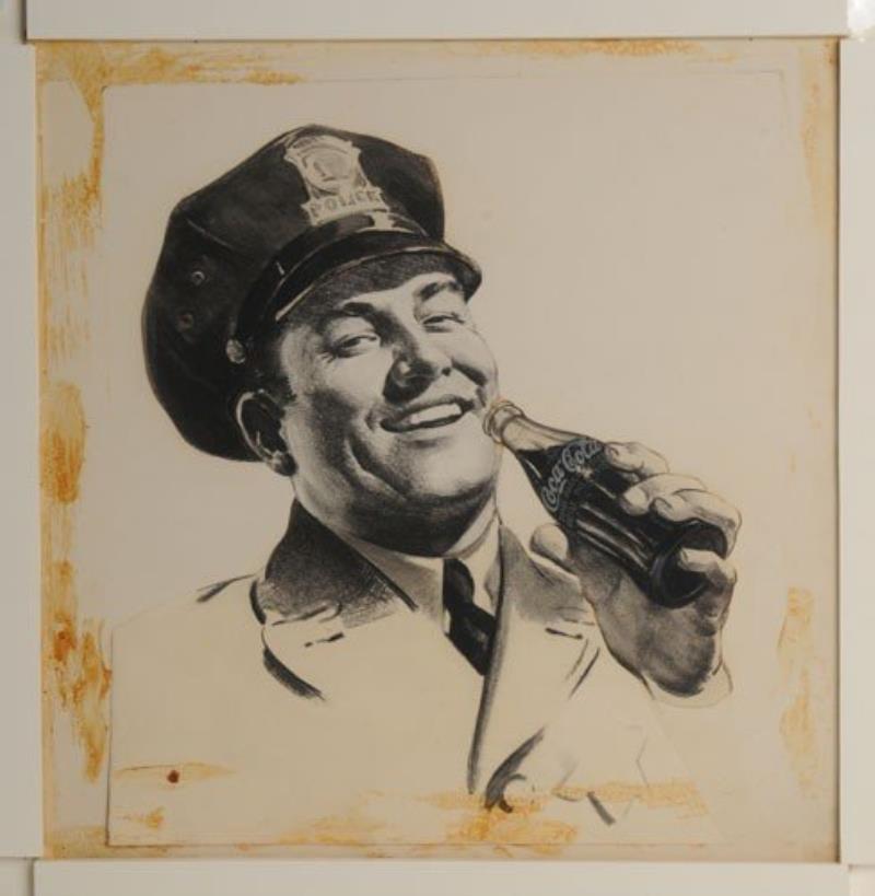 1940'S COCA-COLA ORIGINAL ARTIST SKETCH