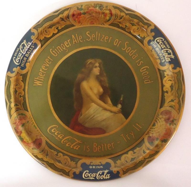EARLY COCA-COLA TRAY 1908