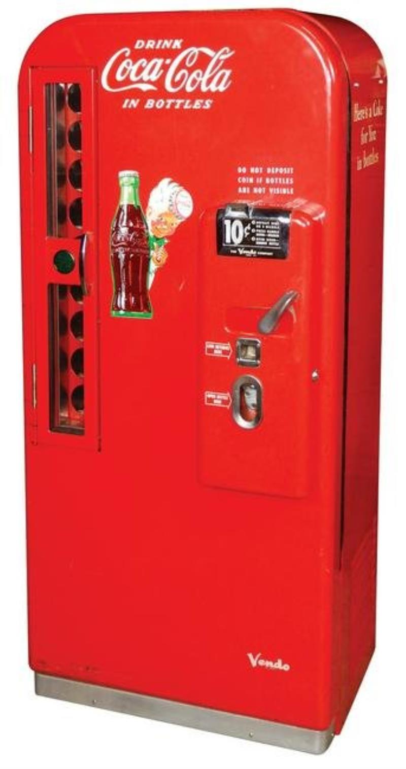 Coca-Cola Coin-Operated Vending Machine, Vendo 81A, 10