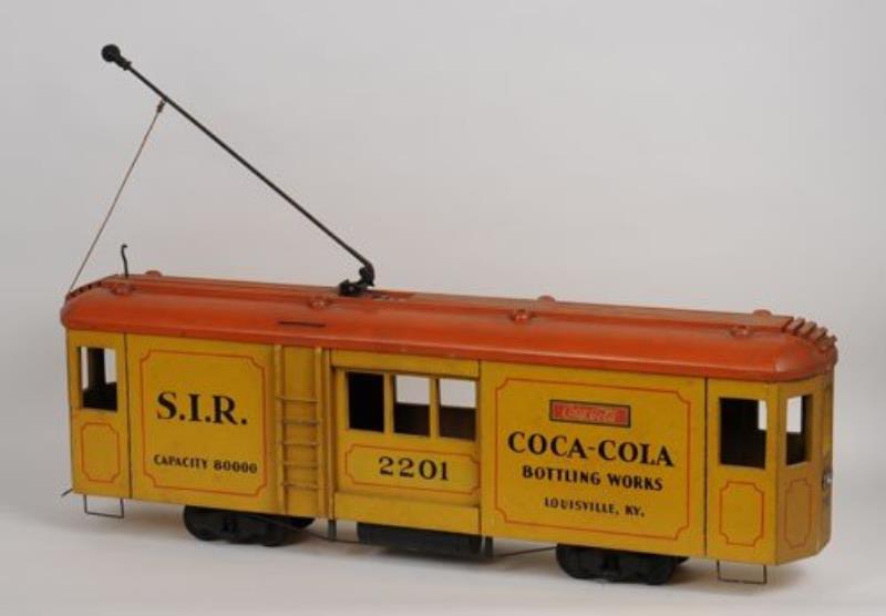 COCA-COLA SCRATCH-BUILT TROLLEY CARS